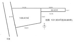 所沢市寿町・全1区画　建築条件なし土地　〜土地約39坪〜