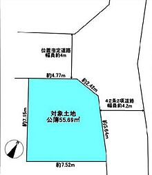 所沢市北秋津・全1区画　建築条件なし土地　〜北東角地〜