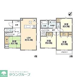 ふじみ野市元福岡１丁目の一戸建て