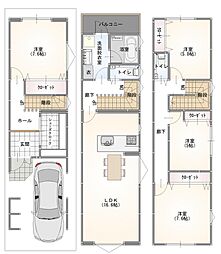 設計性能評価付の耐震新築戸建　北田辺サンタウン