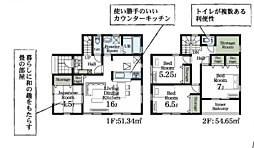 「船橋法典」駅バス5分　上山町2丁目　新築戸建 2号棟