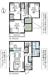 「八千代台」駅徒歩14　作新台3丁目　新築戸建 １号棟