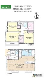 「滝不動」駅徒歩6分 大穴南１丁目 新築戸建 B