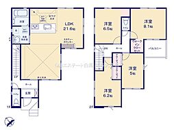 八潮市鶴ケ曽根2期　全2棟　1号棟