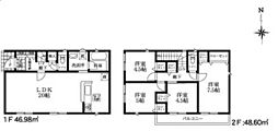 宮代町西原第1　全2棟　1号棟