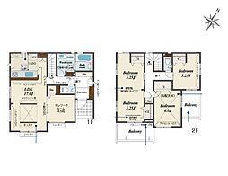 八潮市木曽根 全2棟 1号棟