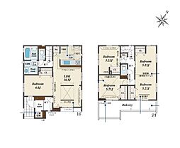 八潮市木曽根 全2棟 2号棟