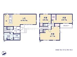 越谷市赤山町21期　全1棟