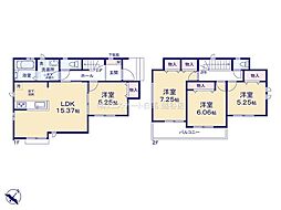 越谷市千間台東三丁目5番　B号棟　全2棟