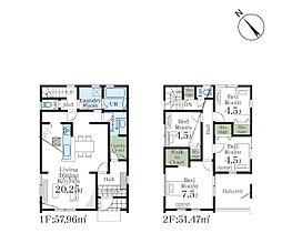 さいたま市岩槻区日の出町　全2棟　1号棟