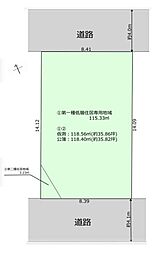 春日部市大枝7期　売地