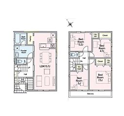 八潮市南川崎第15　全11棟　1号棟