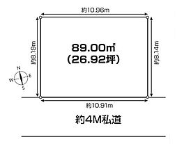 越谷・谷中町2E　全1区画