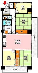 ファミールハイツ北大阪4号棟