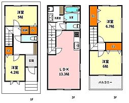 西淀川区竹島3丁目　新築戸建
