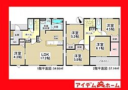 西尾市一色町松木島中切第4　1号棟