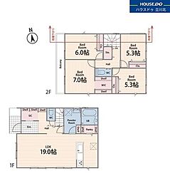 八王子市上柚木　全2棟NO.1　新築分譲住宅