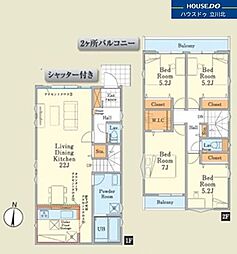 日野市日野415番　全2棟1号棟　新築分譲住宅