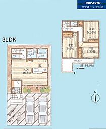 八王子市散田町丁目　全2棟1号棟　新築分譲住宅