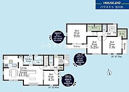 昭島市大神町1丁目　全2棟1号棟　新築分譲住宅