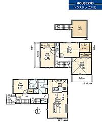 東大和市狭山市4丁目　全2棟1号棟　新築分譲住宅