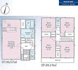 多摩市百草1142　全9棟 4号棟　新築分譲住宅