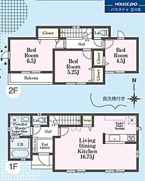 八王子市散田町2丁目　全2棟1号棟　新築分譲住宅