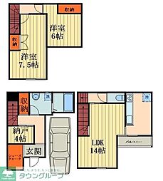 蕨市中央７丁目の一戸建て