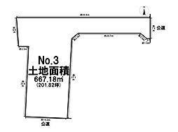 青梅市長淵1丁目　全3区画　3区画　建築条件なし売土地