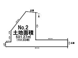 青梅市長淵1丁目　全3区画　2区画　建築条件なし売土地