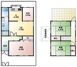 高槻市富田町1丁目貸家