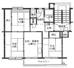 丸子南団地1号棟 405