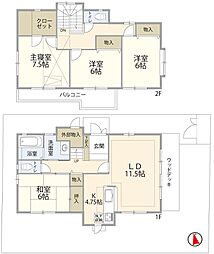 徳重駅徒歩約14分 ウッドデッキ、屋根裏収納付4LDK中古戸建