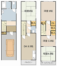 守口市梶町４丁目の一戸建て