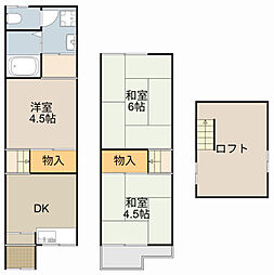 寝屋川市 高柳5丁目 2階建ロフト付きテラス