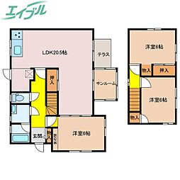 つつじが丘南四番町貸家