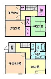 箕面市半町2丁目の一戸建て