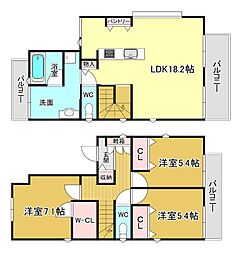 箕面市萱野1丁目の一戸建て