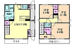 箕面市牧落1丁目の一戸建て