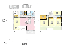 土地面積60坪の南西・北西角地　ダイワハウス施工の築浅戸建