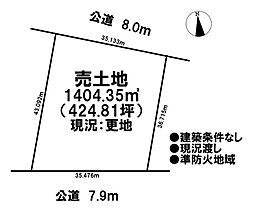 売土地　市街化区域