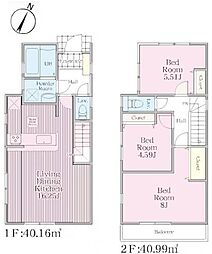 青葉区美しが丘西2丁目　新築分譲住宅全2棟　2号棟