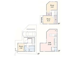 多摩区宿河原3丁目　新築分譲住宅全2棟　B棟