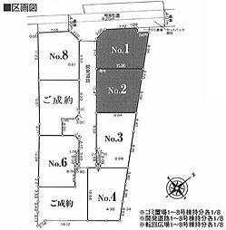 売地　茅ヶ崎市今宿　全8区画 No.2