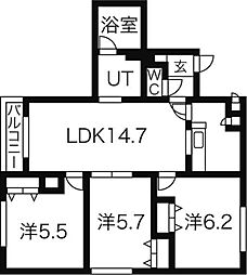 オルセー厚別中央V 502
