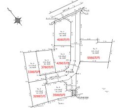 全7区画　建築条件なし売地　東府中徒歩圏 4区画