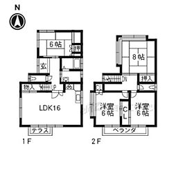 城陽市寺田樋尻の一戸建て