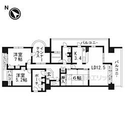 京阪東ローズタウン・ファインガーデンＢ棟407号