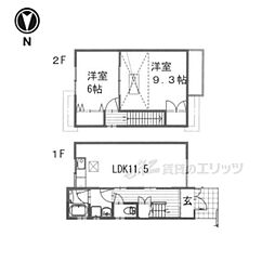 城陽市富野西垣内の一戸建て
