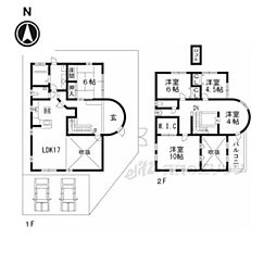 城陽市寺田築留の一戸建て
